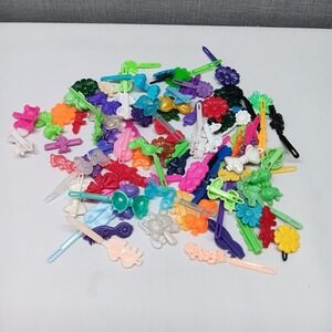VTG Goody Mixed Plastic Hair Kid Clips Barrettes 88 Piece Lot 70s 80s 90s Shapes
